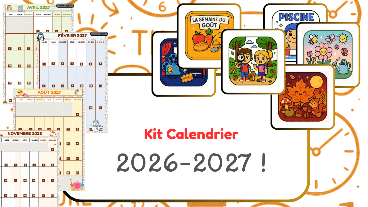 Calendriers scolaires 2026-2027 à imprimer
